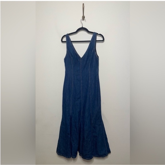 Reformation Serafina Denim Midi Dress - Picture 6 of 10